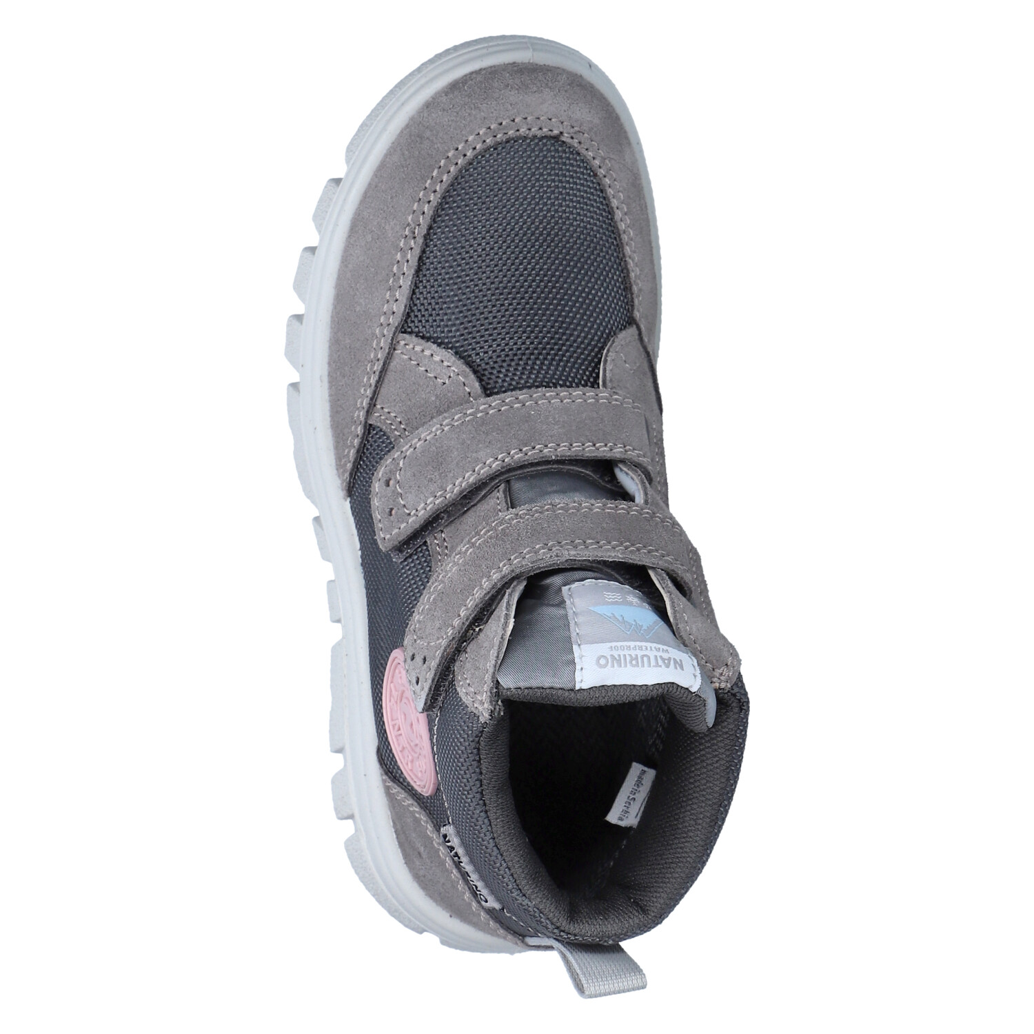 Naturino Klettstiefeletten - dark grey-rose