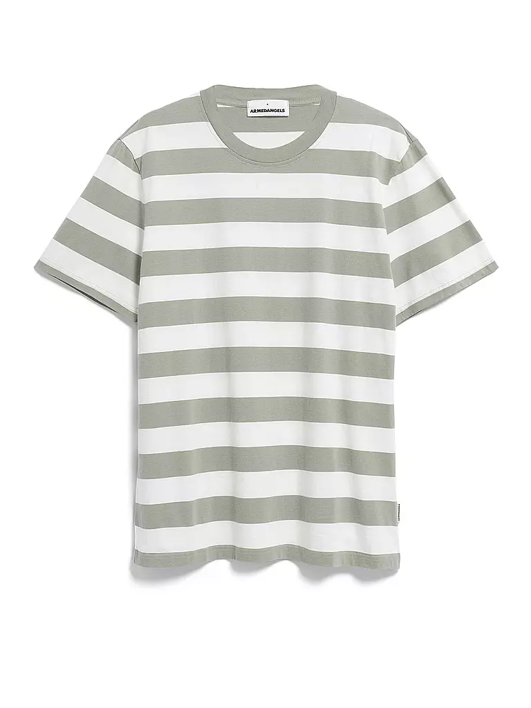 ARMEDANGELS T-Shirt BAHAAR STRIPES hellgrün
