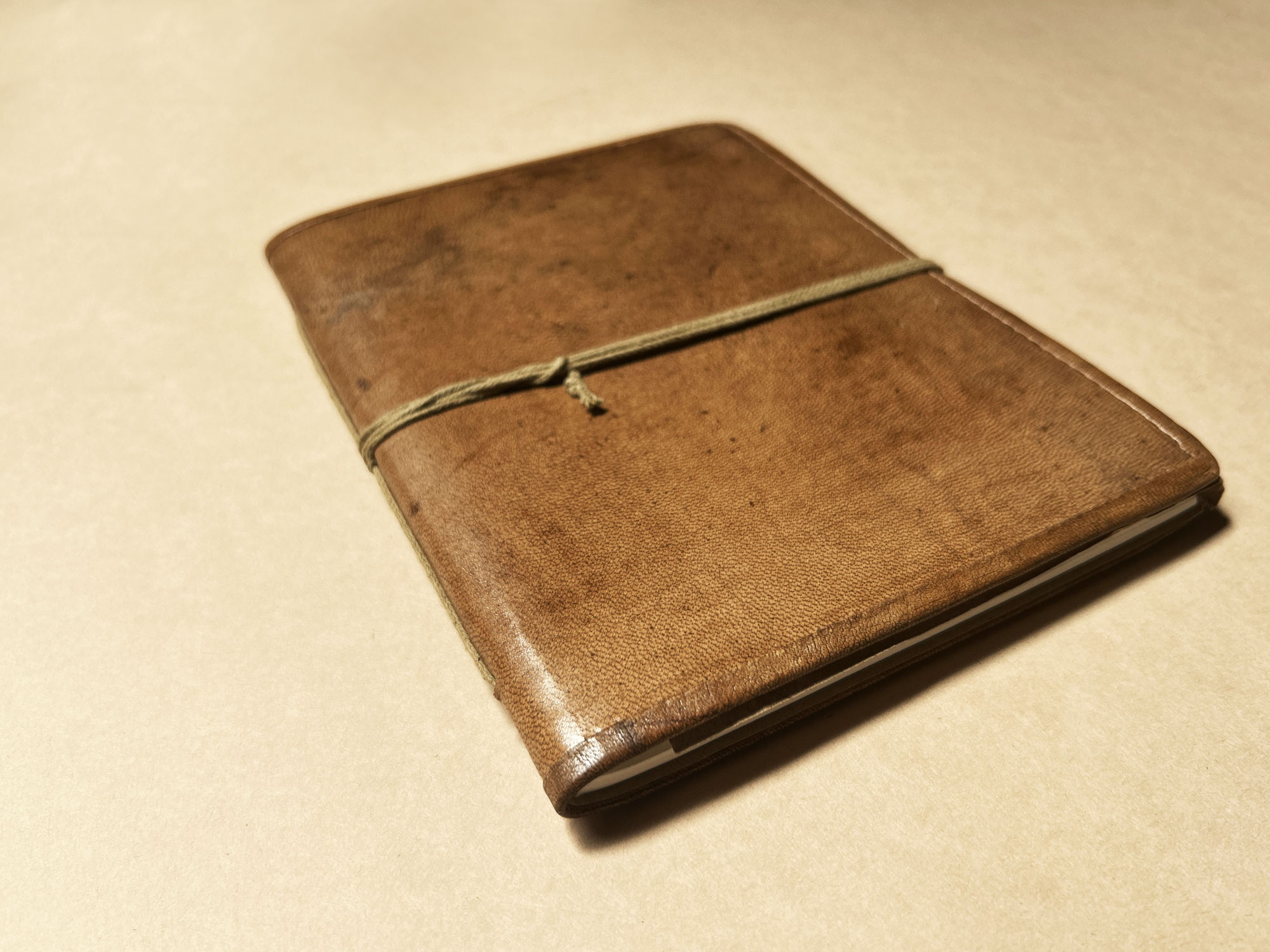 Notizbuch 'Unee groß' mit Ledereinband, braun, H 20 cm, B 15 cm günstig bestellen