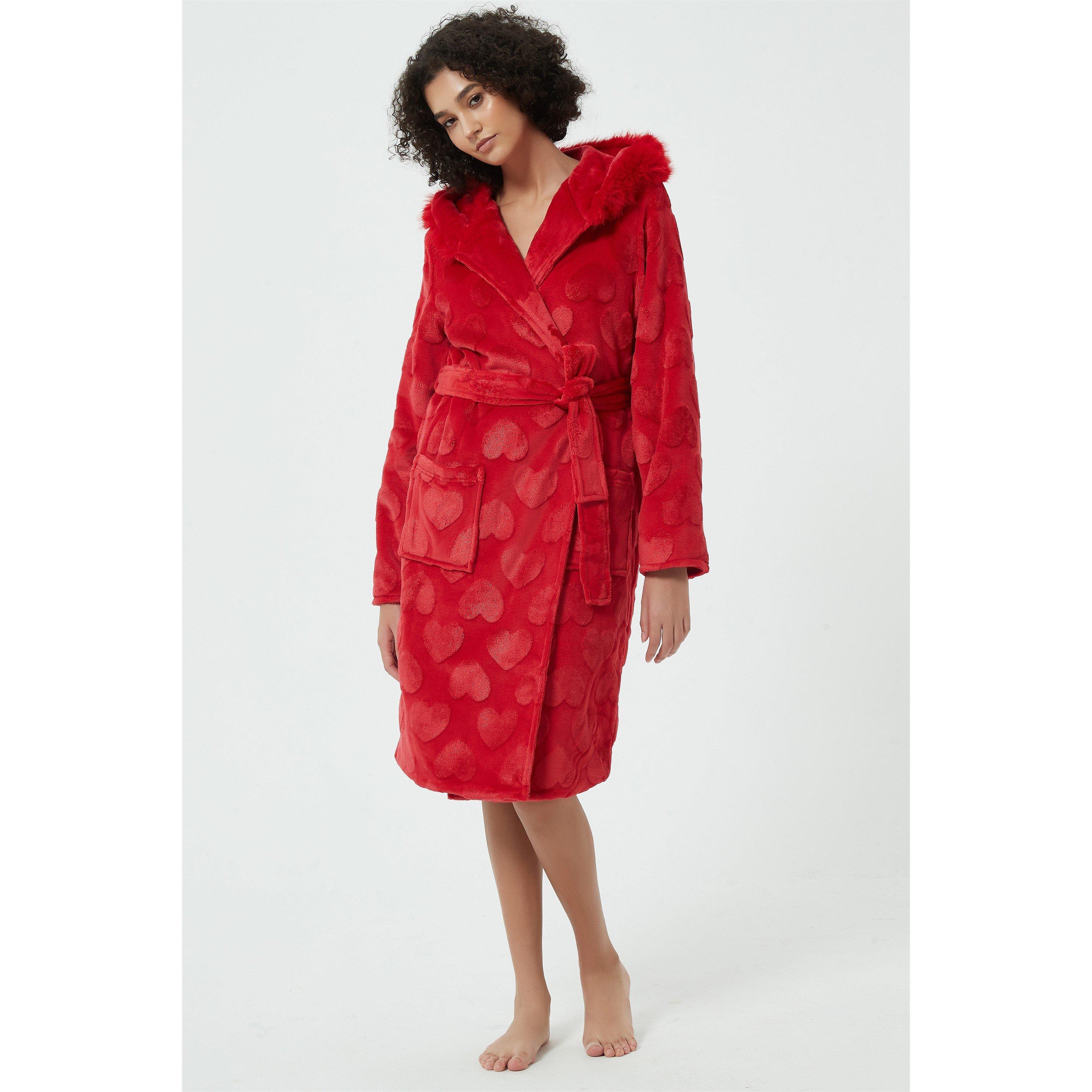 Linea Ladies Luxury Heart Sparkle Dressing Gown