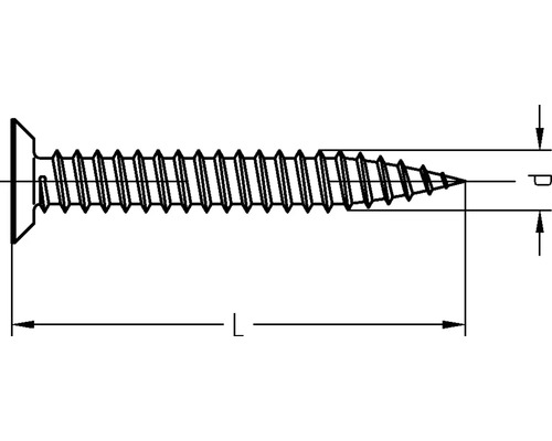 Kozijnschroef, verzonken kop met I-ster, 7,5 x 112 mm, verzinkt, 100 stuks (voor kunststof profielen)