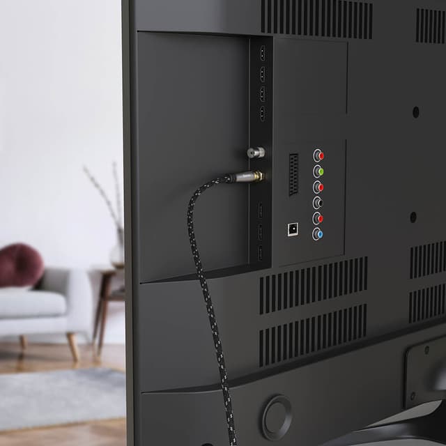 Hama SAT F-F 120 dB antennekabel (sort, 5 m)