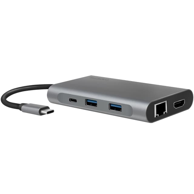 USB-C dockingstation 8-i-1 HDMI / DP / RJ45 / USB / USB-C 100W