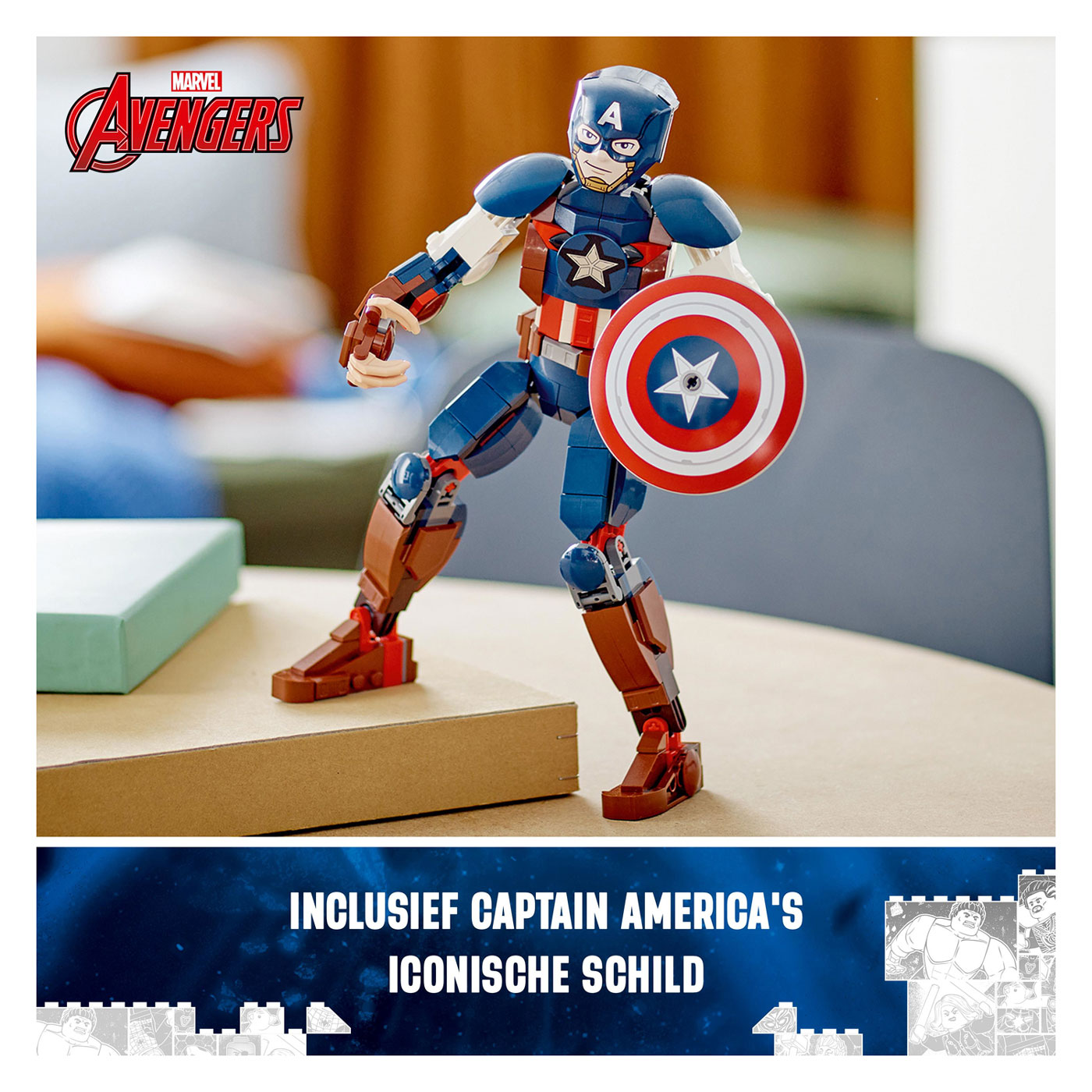 LEGO Super Heroes 76258 Captain America Bouwfiguur