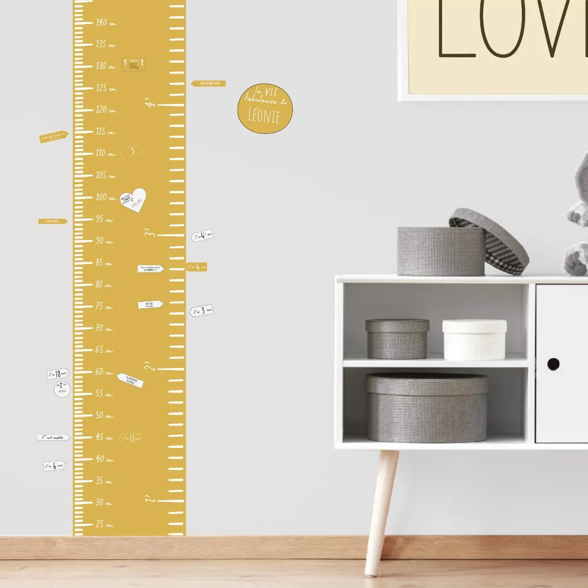 Origami Maison Échelle de croissance Moderne luxe Ocre