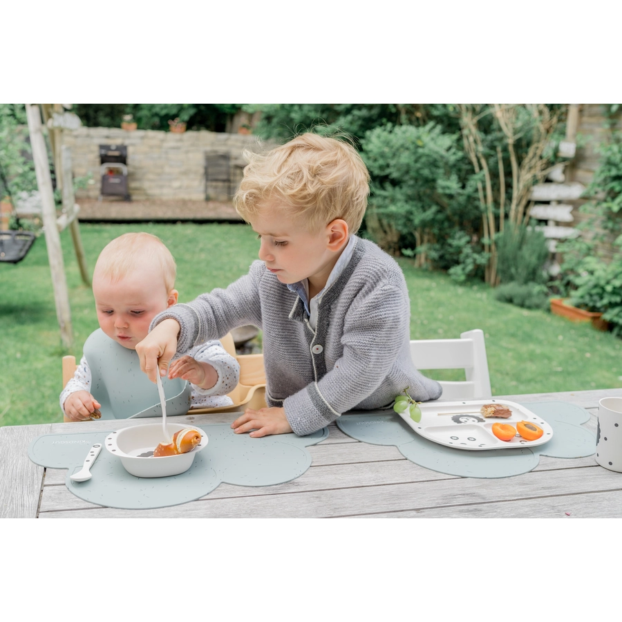 KINDSGUT Platzdeckchen Wolke Streusel, Aquamarin