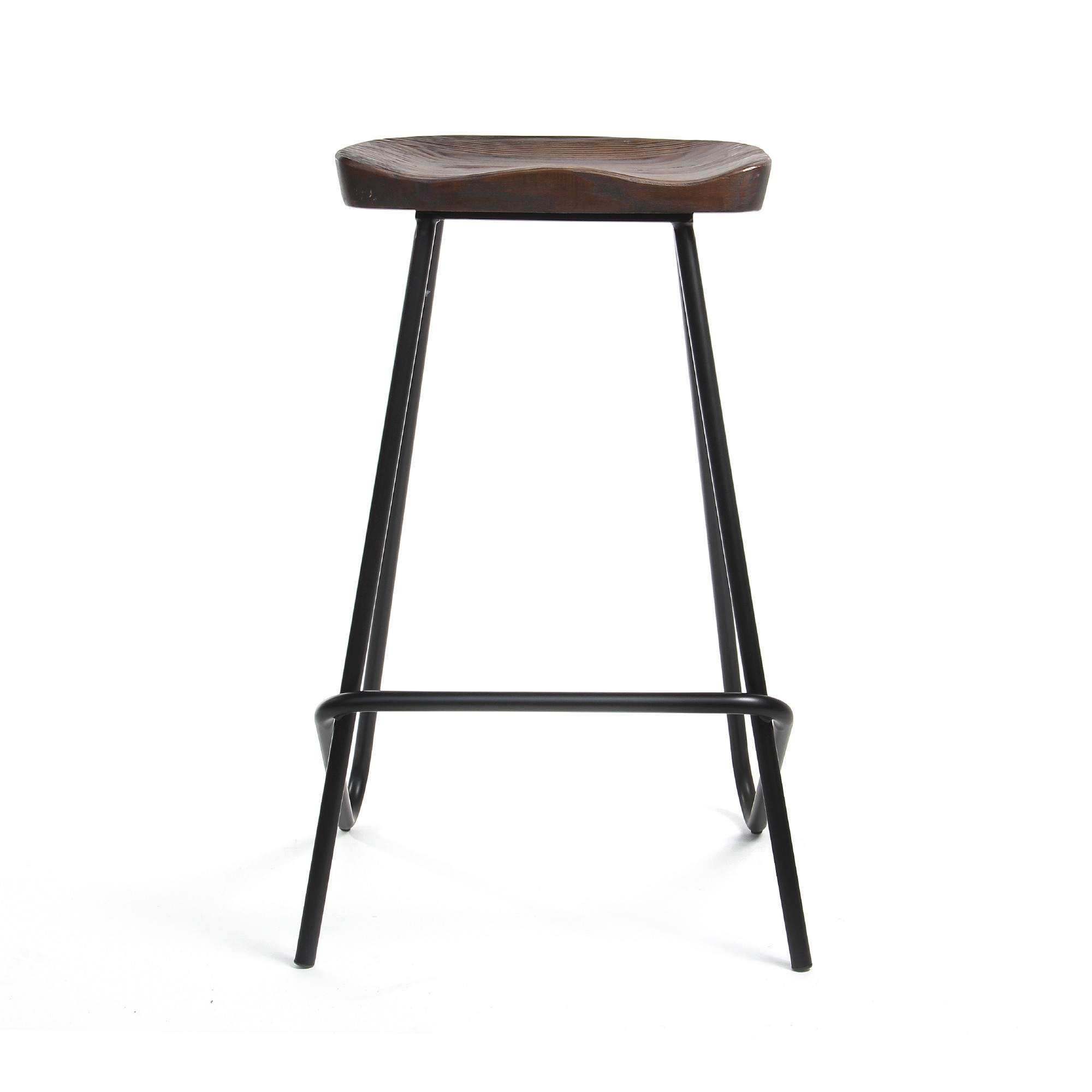 Barhocker 'Denim', braun, T 30 cm, B 40 cm, H 73,5 cm von fischer's lagerhaus