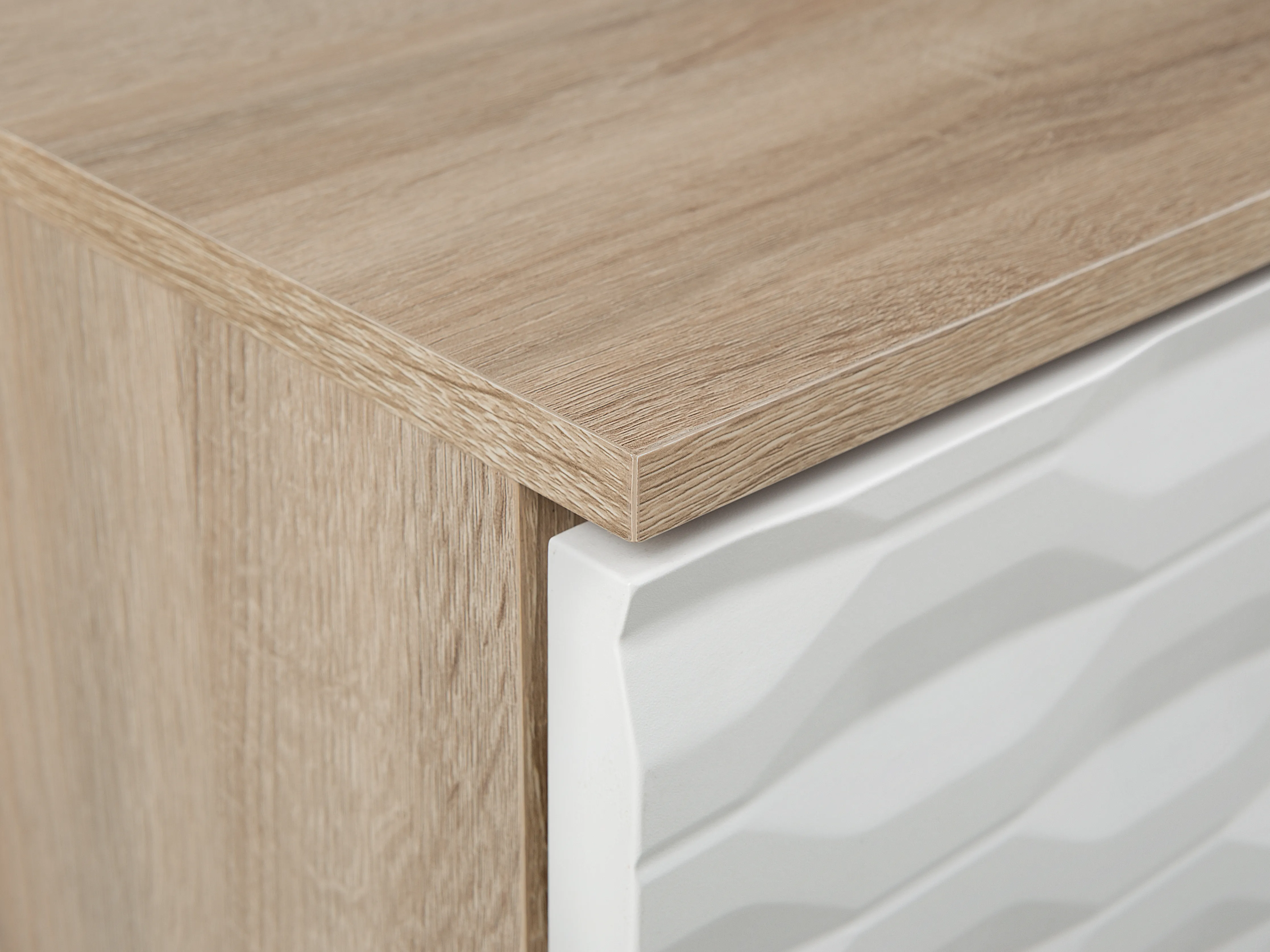 Salontafel SWANSEA Lichtbruin met opbergruimte