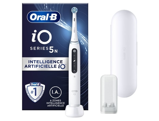 ORAL B - Oral-b io 5n - avec etui de voyage - blanche - brosse à dent...
