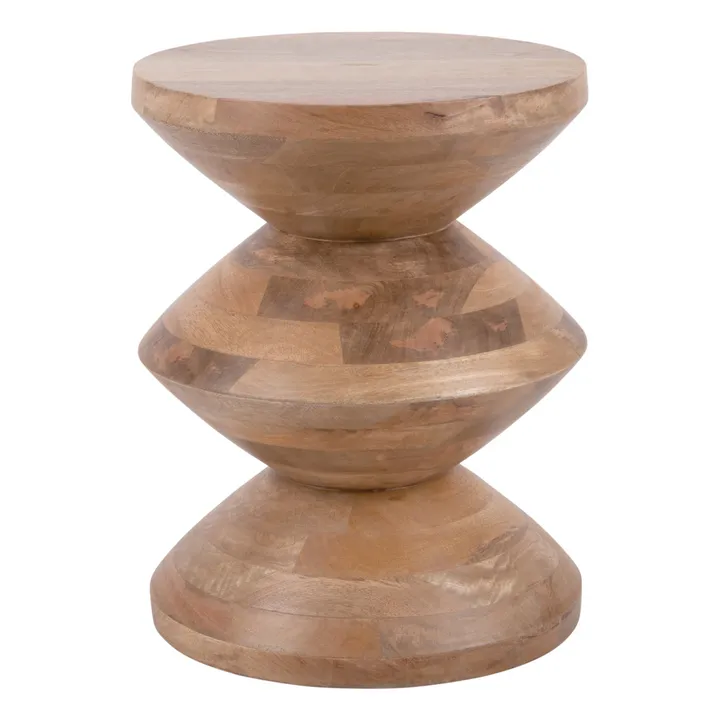 Present Time Table d'appoint Totem en bois | Bois clair
