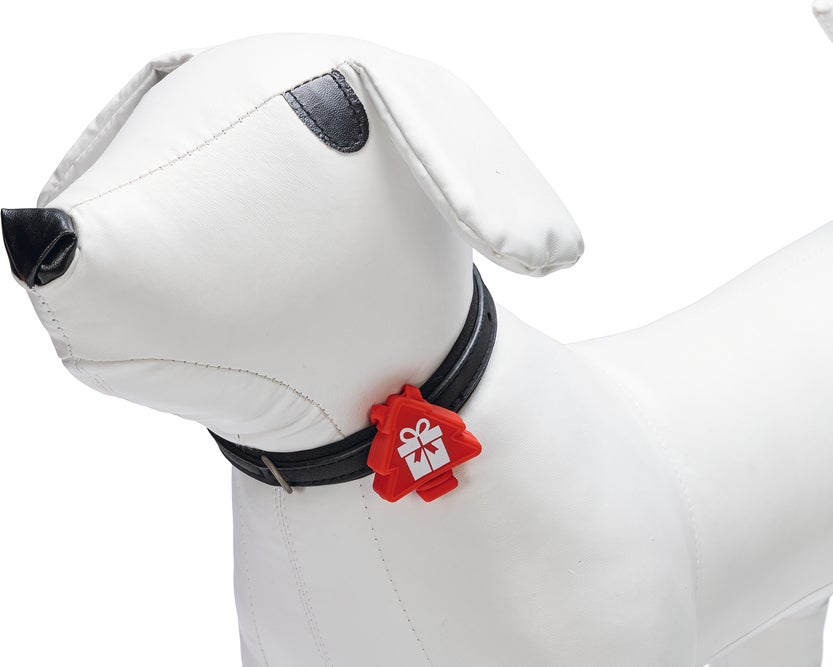 Beeztees hondenstrik met lampje rood onesize