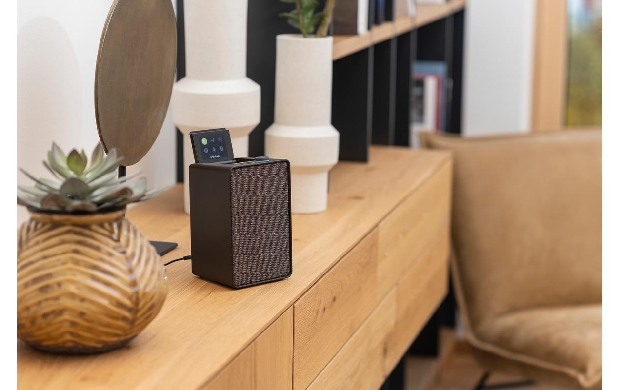 Internet Radio Evoke Spot Coffee Black<br>Evoke Spot kompaktes Musiksystem in Coffee Black