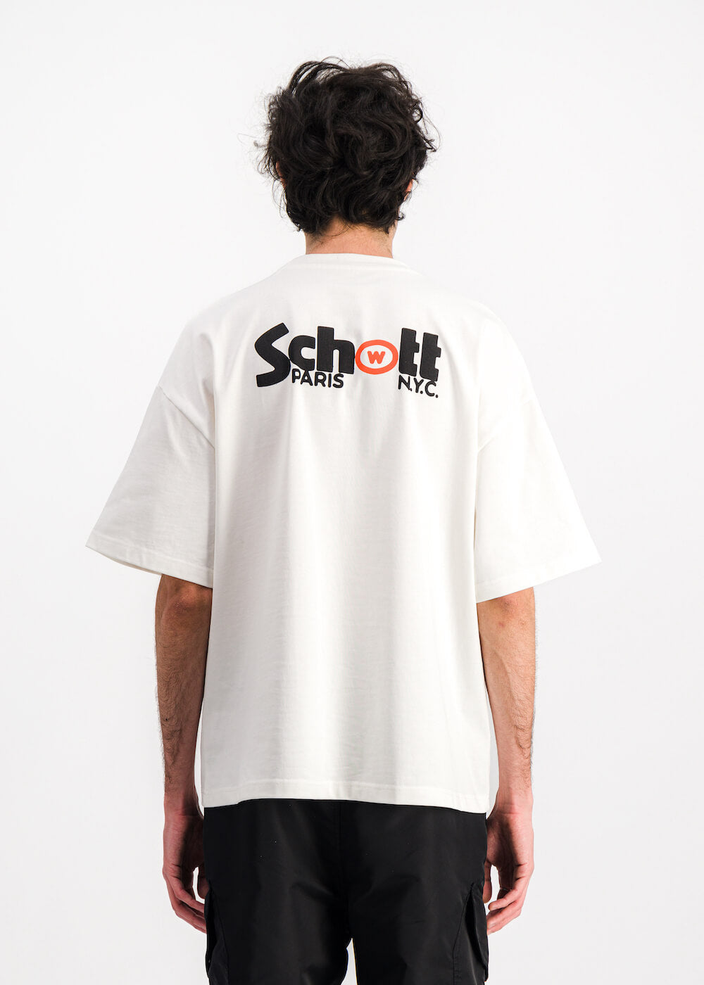 Wethenew Schott Double Logo T-Shirt White