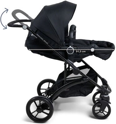 Beemoo Move 2-in-1 Kombivogn, Asphalt