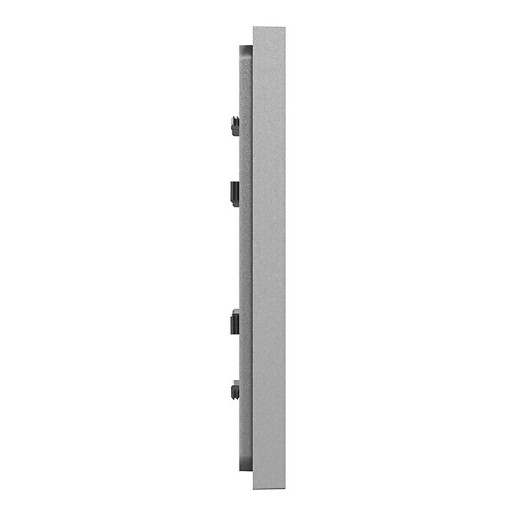 Plaque de finition simple Schneider Electric Unica Déco aluminium