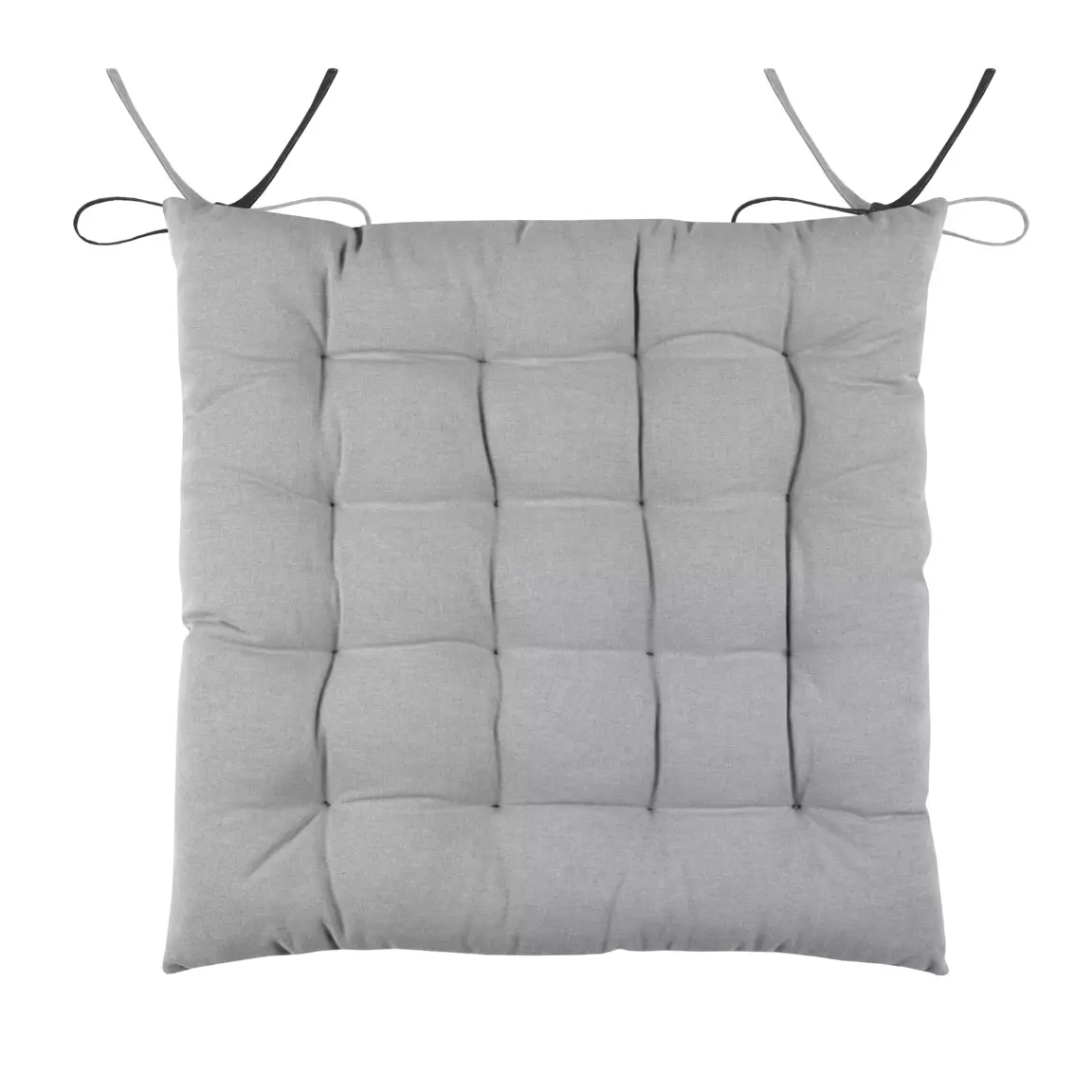 Coussin de chaise carré (40 x 40 cm) Duo Gris anthracite