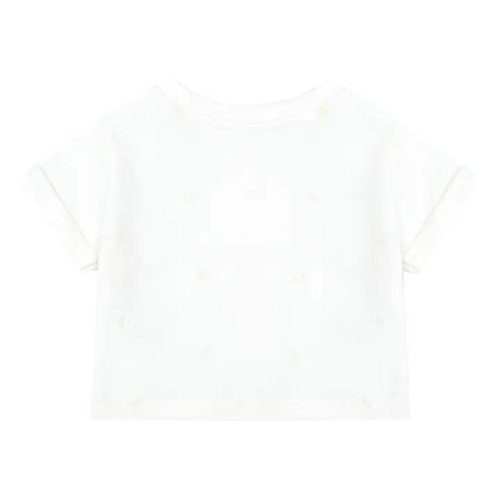 Bonpoint T-Shirt Molleton Brodé Cerises Clelie | Ecru