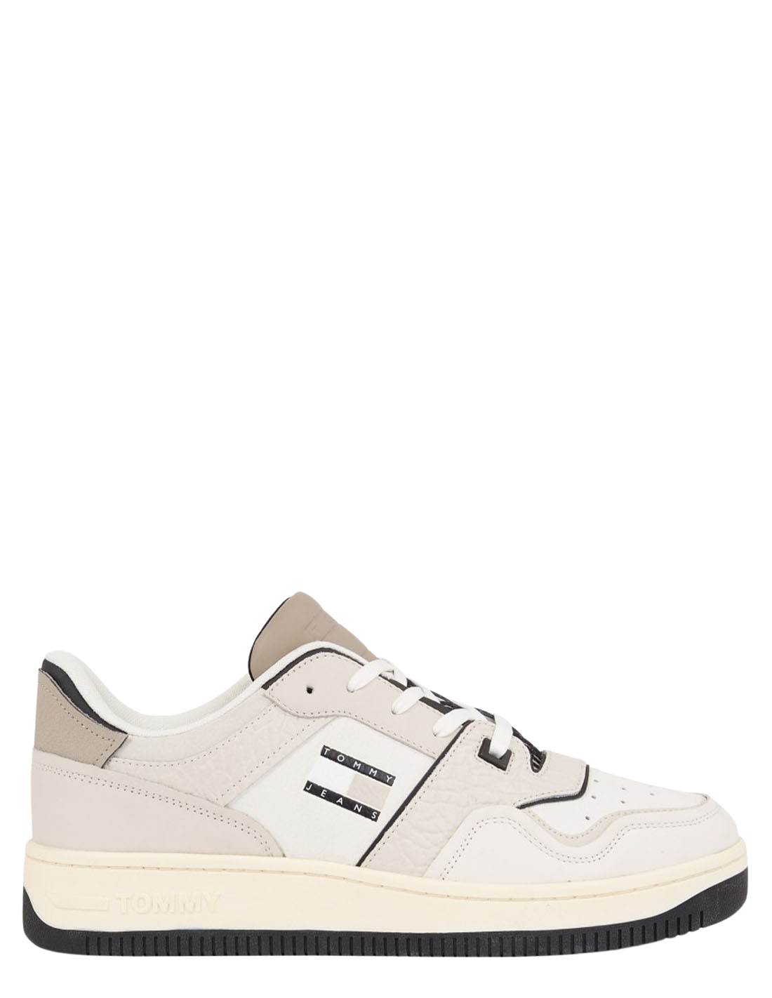 tommy hilfiger Baskets de ville homme tommy jeans retro b cuir beige