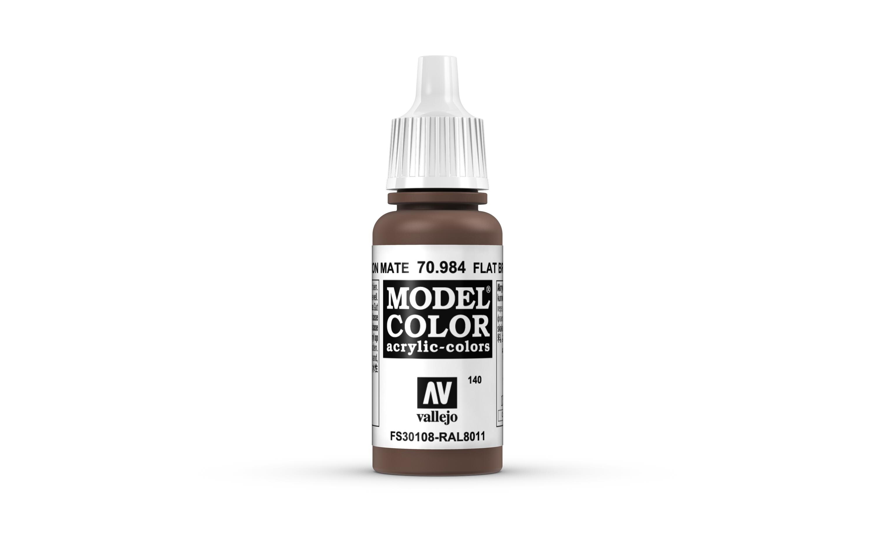 Acrylfarbe Matt, Flat Braun 17 mlModel Color Flat Brown