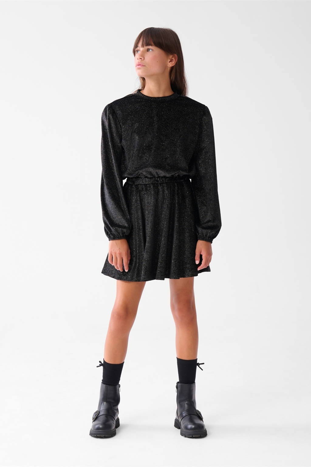 Shoeby korte jurk glitter zwart