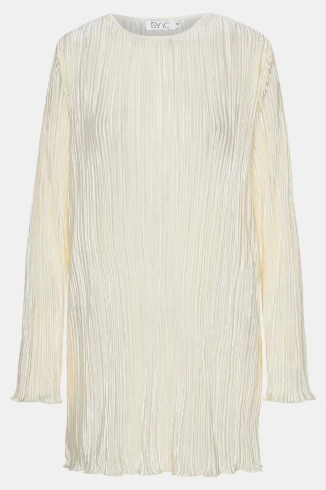 BYIC Kellyic Plissé Dress ow off white