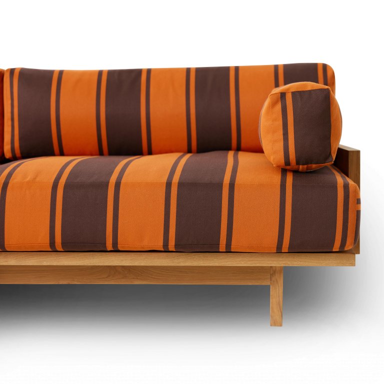 HKliving Outdoor Teak loungebank natural