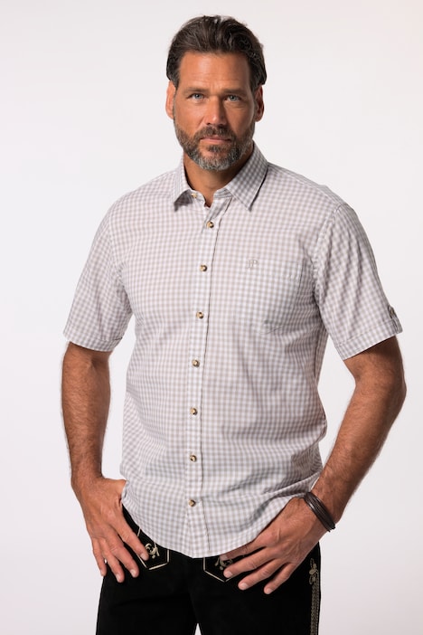 Hemd, Tracht, Halbarm, Kent Kragen, Modern Fit