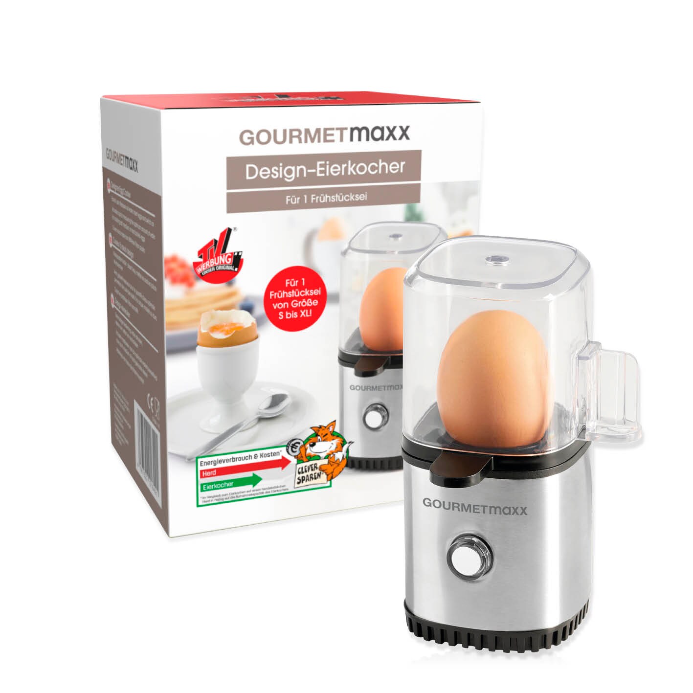 GOURMETmaxx Eierkocher für 1 Ei 70W