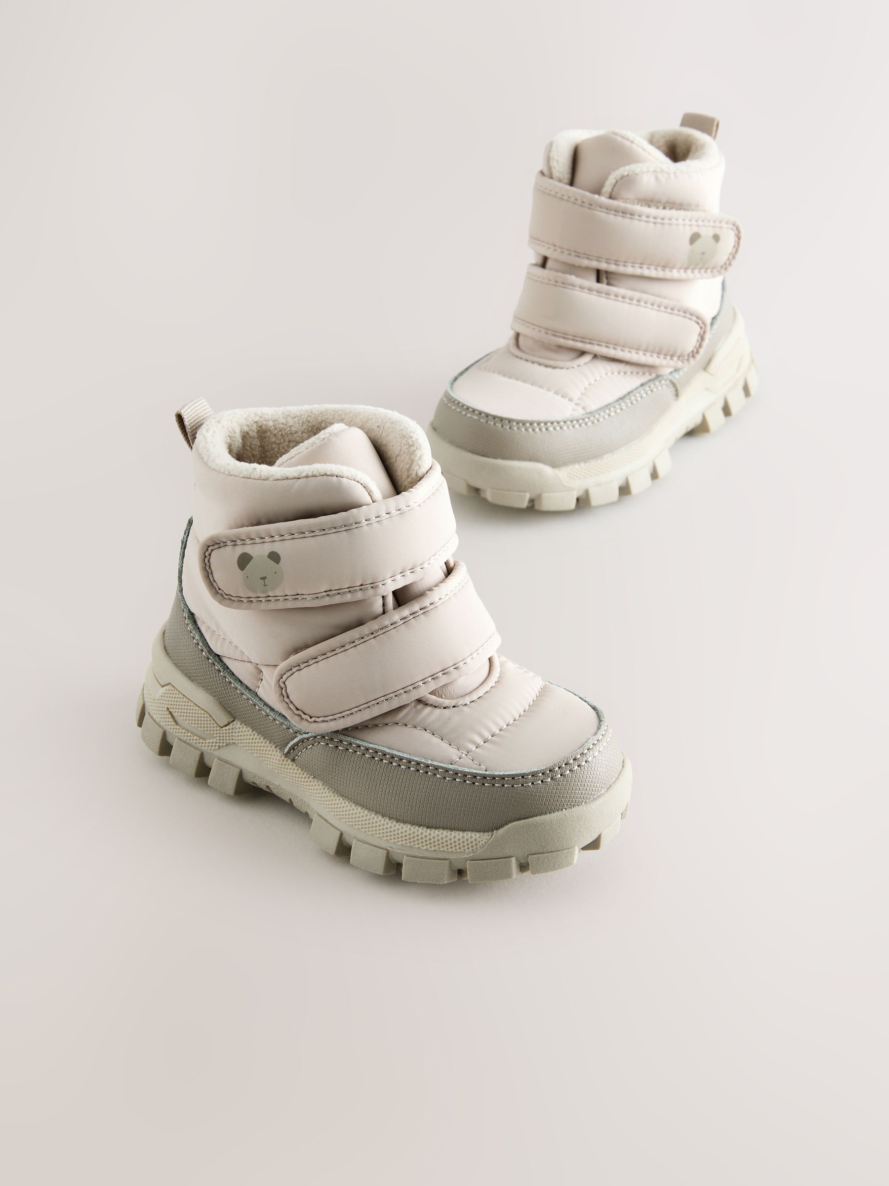 Neutraal - Waterdichte gewatteerde Boots met Klittenbandsluiting