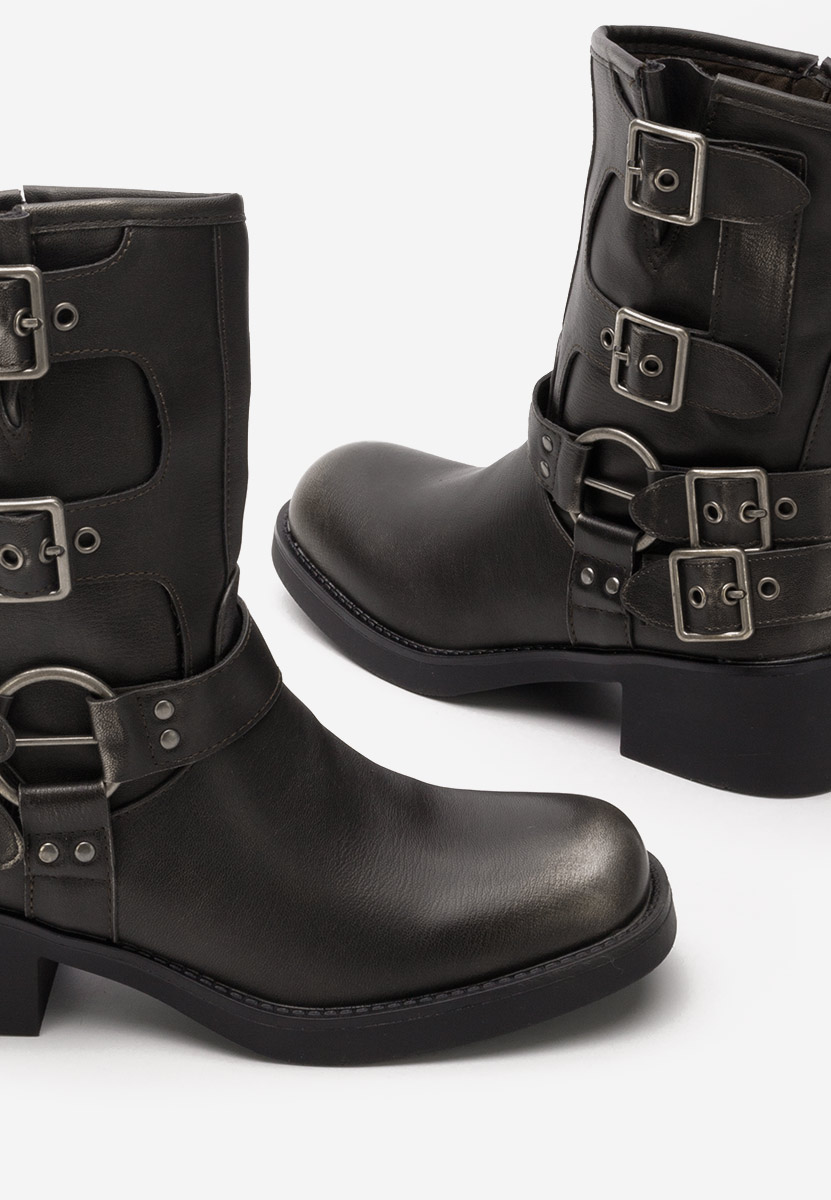 Bottines hautes femme grise Karmela