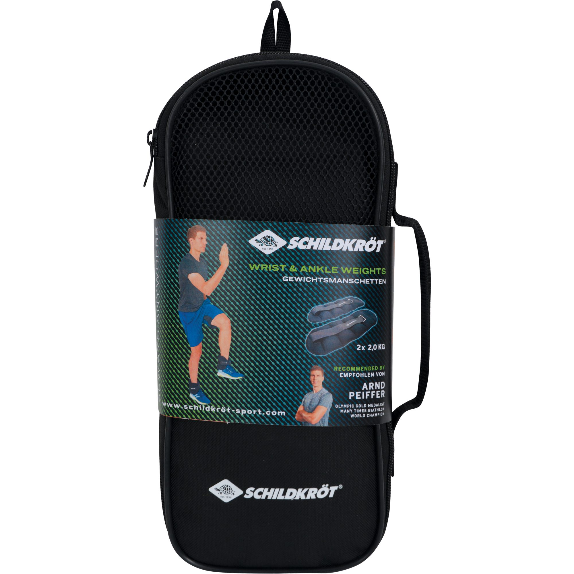 Schildkröt Fitness Arm und Bein Gewichtsmanschetten 2x2kg schwarz