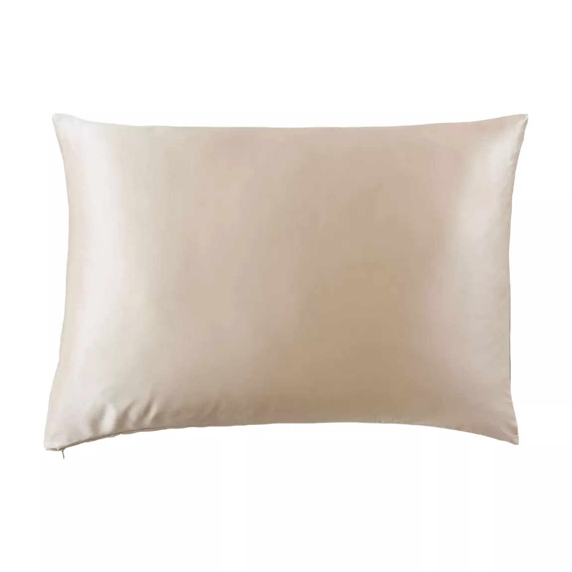 Taie d'oreiller rectangulaire soie de mûrier (50 x 80 cm) Mizuki Beige pampa