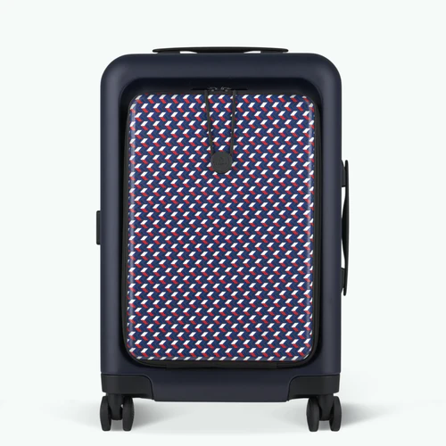 Valise rigide 4 roues CDG Pochette TLS bleu marine