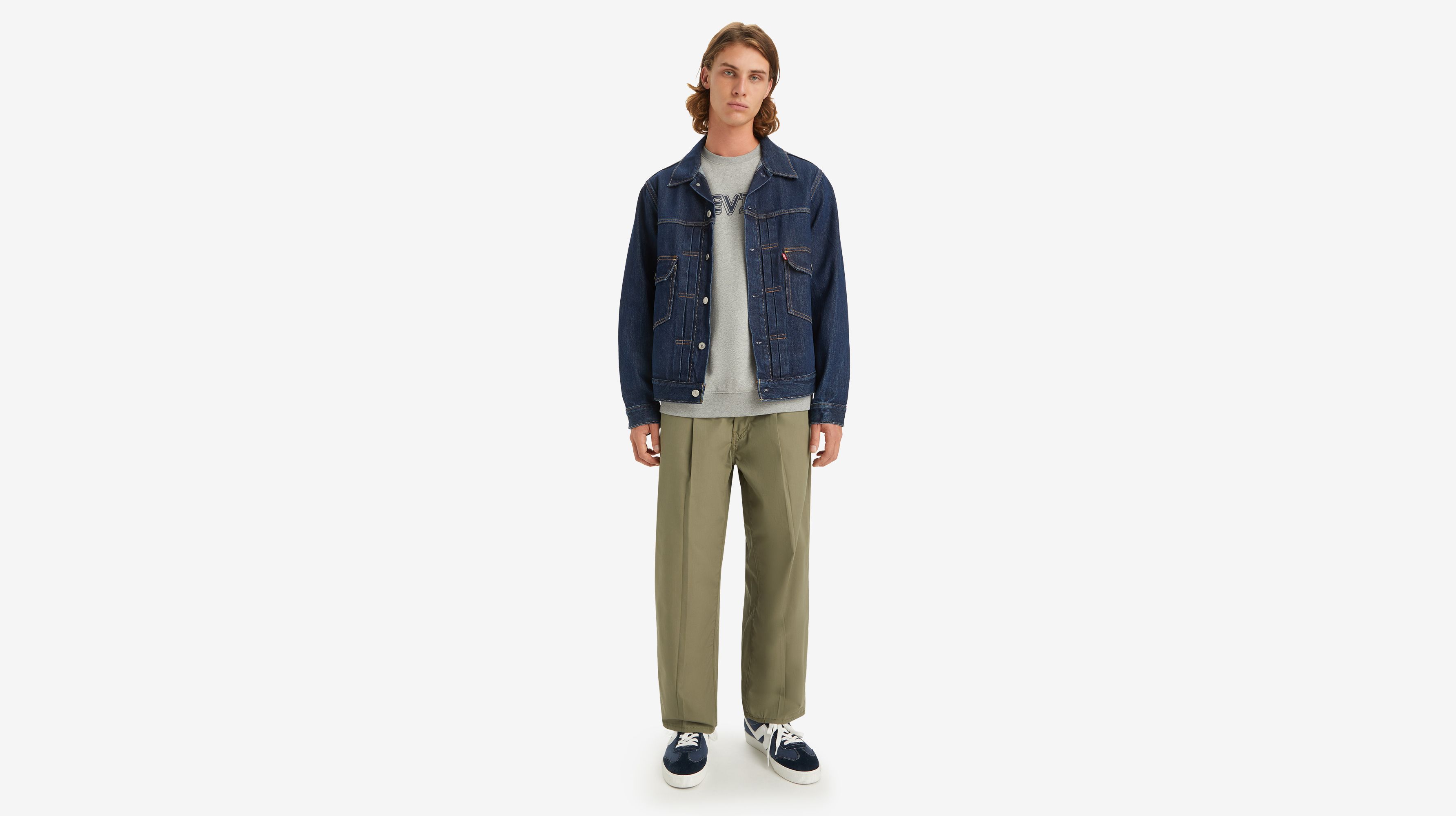 Pantalon crop à pinces 568™ Stay Loose Lightweight - Smokey Olive Lightweight - Gris