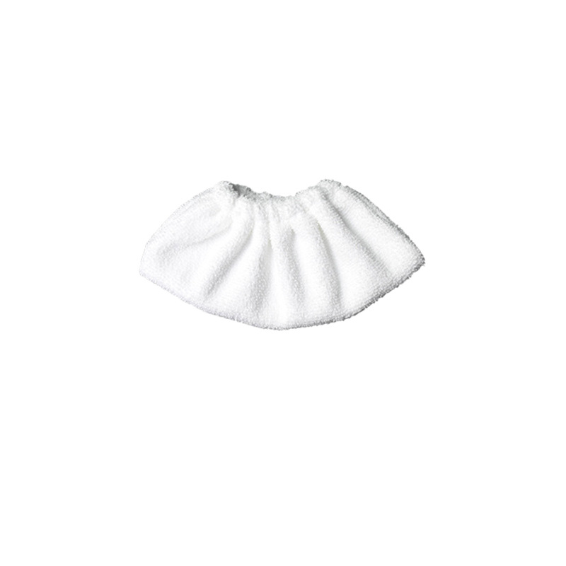 (6-tlg. Set) Mikrofaser Reinigungs Pads Tücher für Kärcher EasyFix Dampfreiniger - Weiss