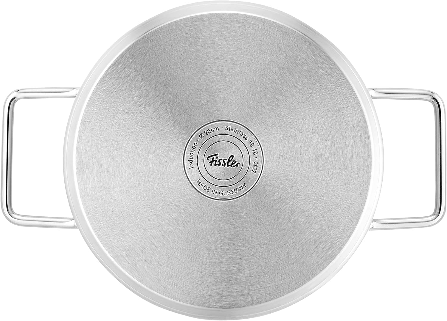 Fissler Pure Collection/Edelstahl-Kochtopfset, 4-teilig, Töpfe mit Metall-Deckel (3 Kochtöpfe,1 Bratentopf) - Induktion