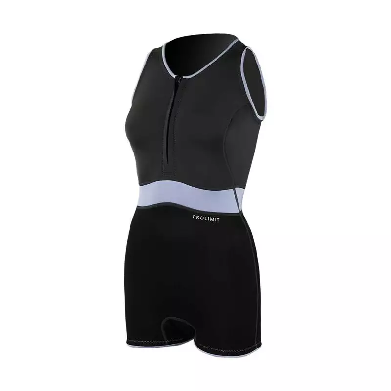 Combinaison femme short jane PROLIMIT Fire Sleeveless Frontzip 2/2 Q-lining FL Blue/Grey