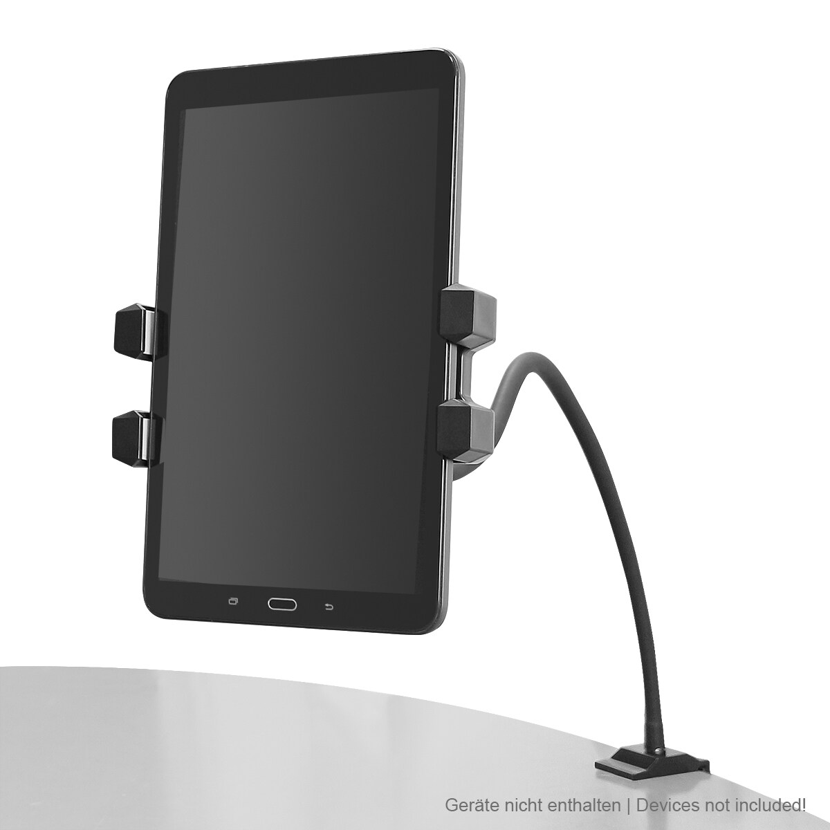 Tablet Bodenständer Schwanenhals, inkl Tischklemme