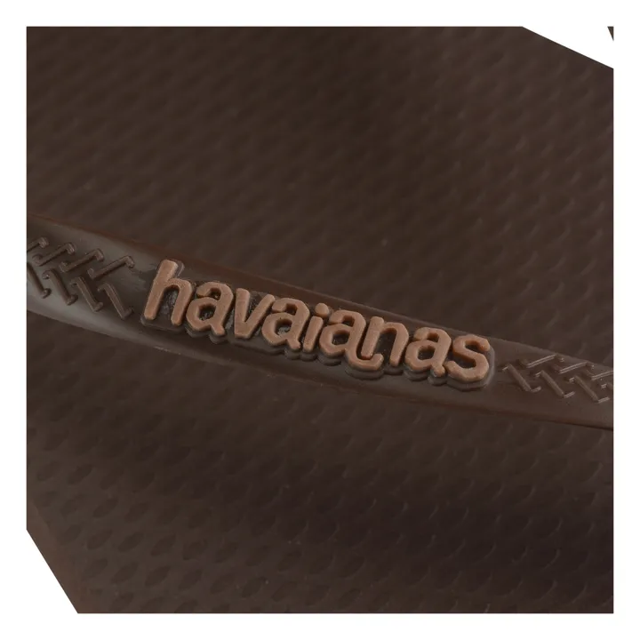 Havaianas Tongs Square Logo Pop Up | Marron