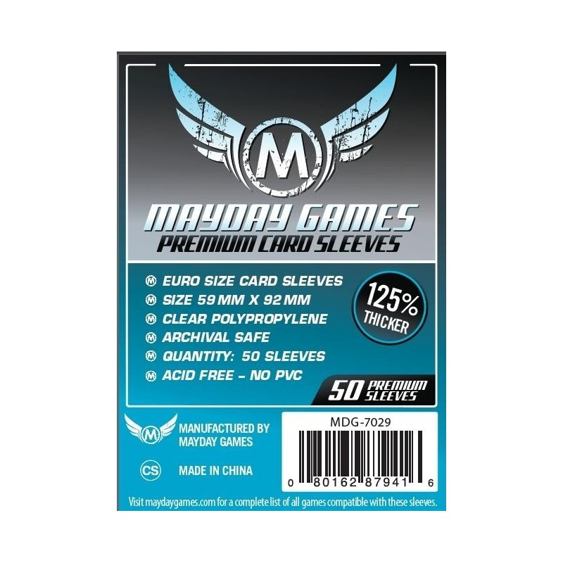 Lot de 50 Protège-Cartes PREMIUM 59x92mm