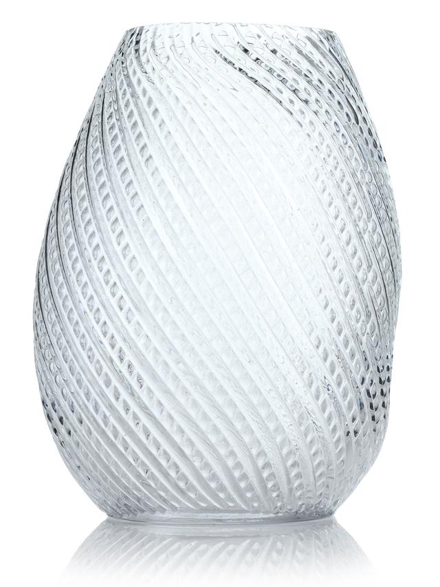 Glas Vase Relief UDINE