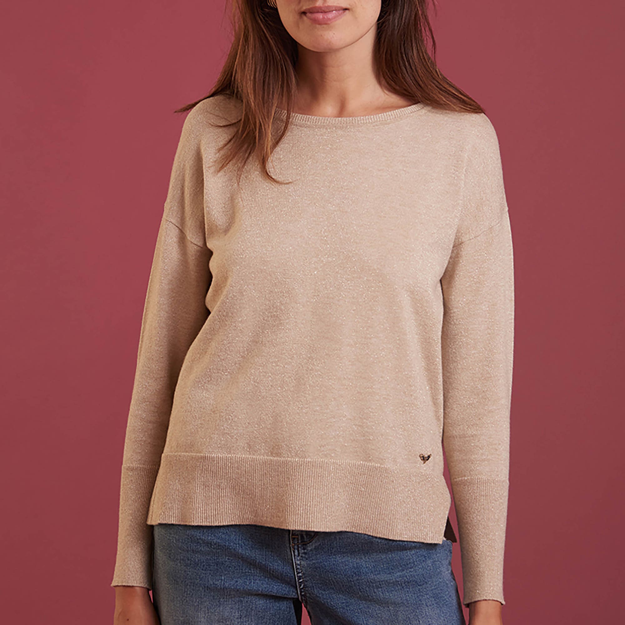Pull Femme beige
