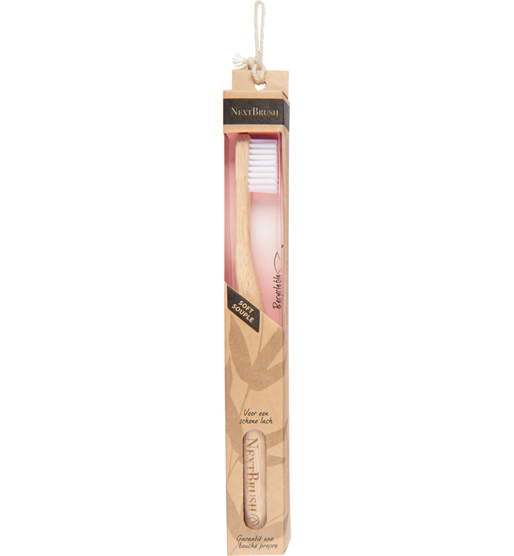 NextBrush Bamboe tandenborstel soft (1 stuk)