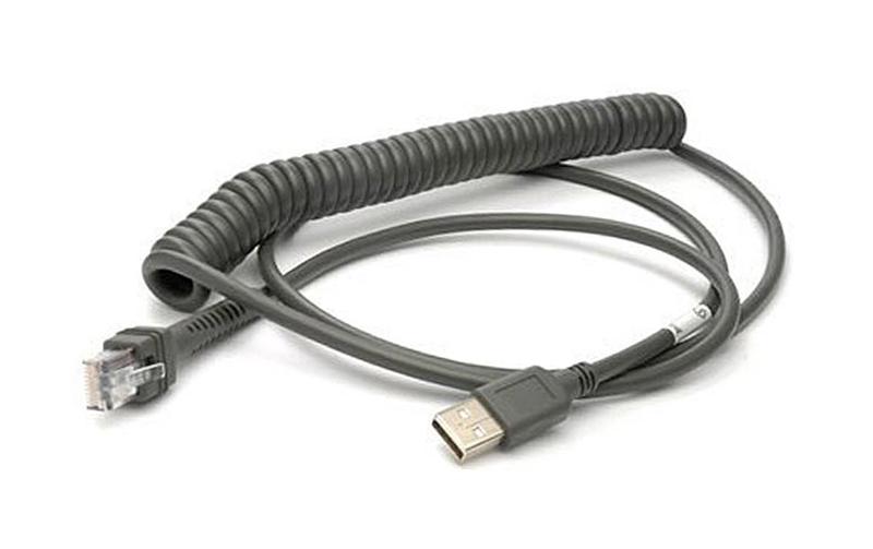Anschlusskabel 90A052066 USB-A, Coiled, 5 mUSB-Anschlusskabel für Datalogic Gryphon Basisstationen