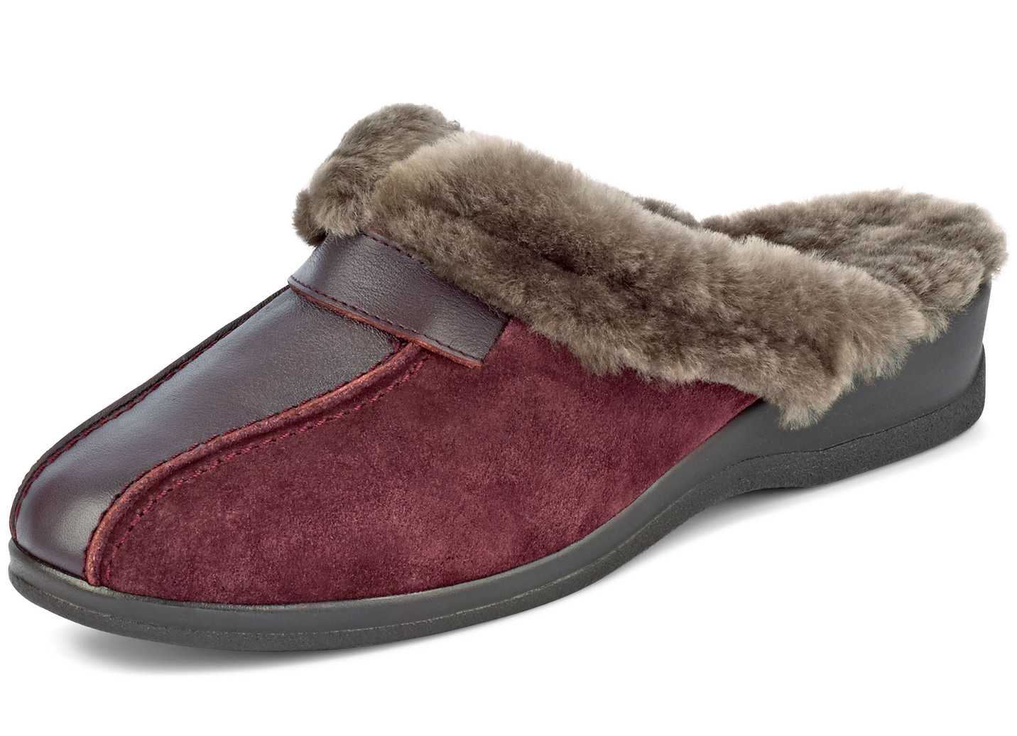 ELENA EDEN Pantoffel mit echtem Lammfellfutter