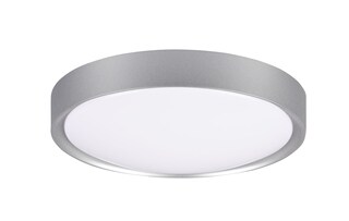 Clarimo Deckenleuchte weiß 659011801, D/H: 33/9 cm, Kunststoff, Textil
