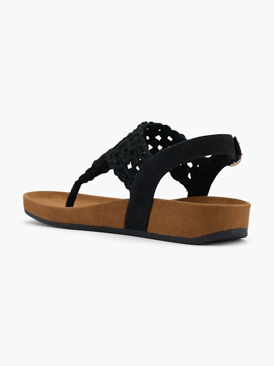 Graceland Sandalen-Zehentrenner Schwarz