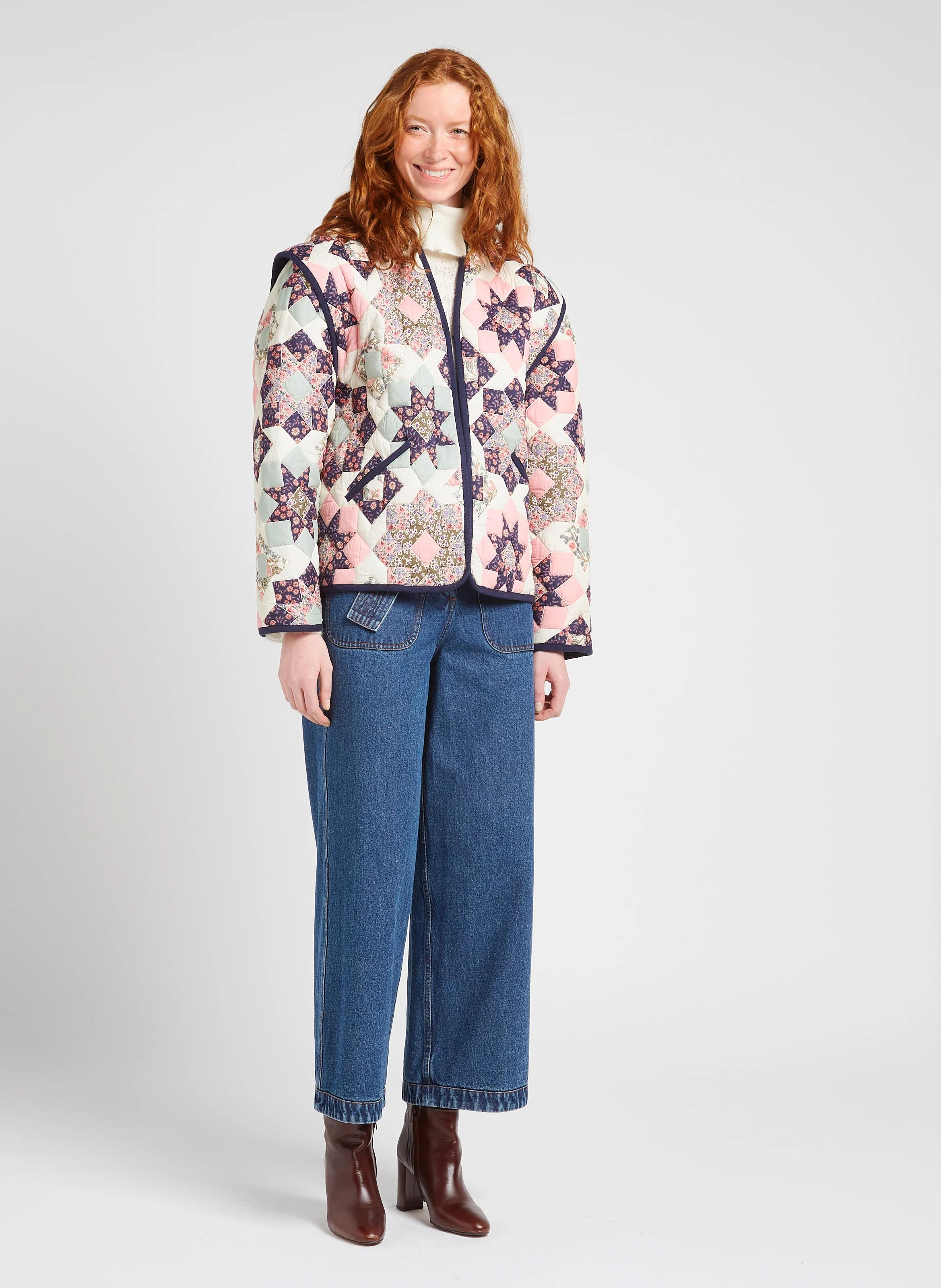 NELIANA - Veste patchwork en coton | Multicolore