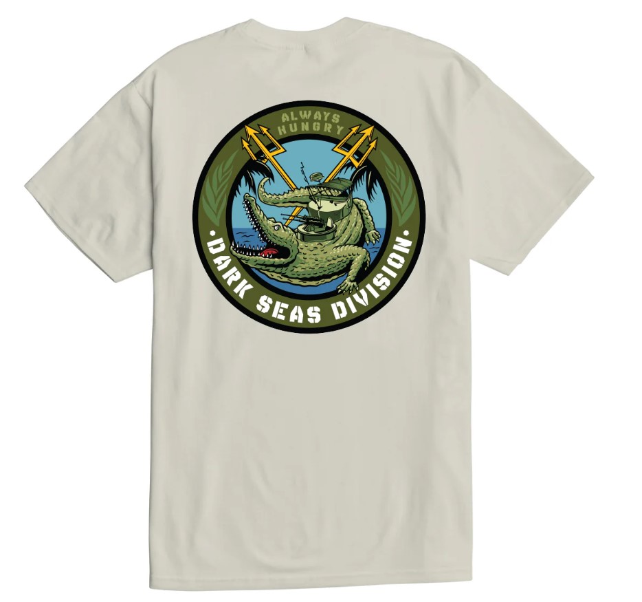 Dark Seas Always Hungry SS T-Shirt Cream