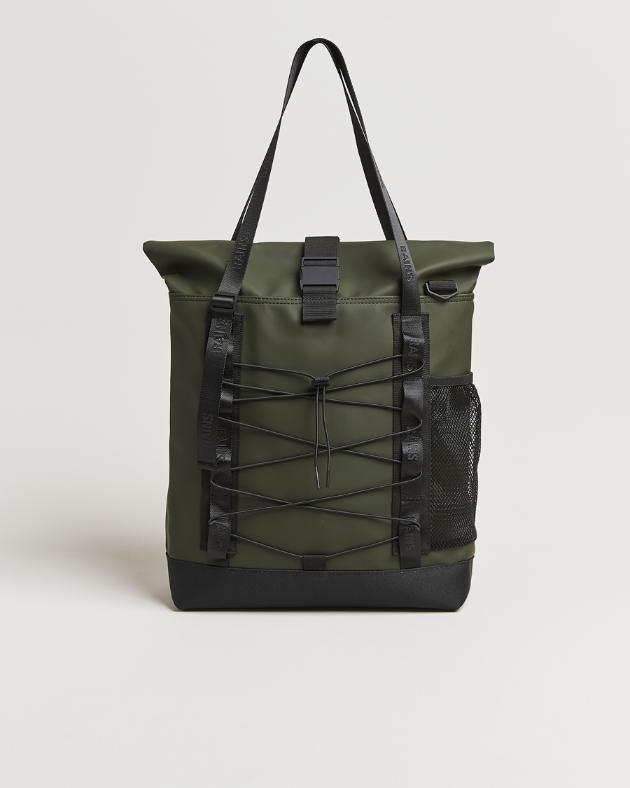 RAINS Trail Rolltop Tote Bag Green